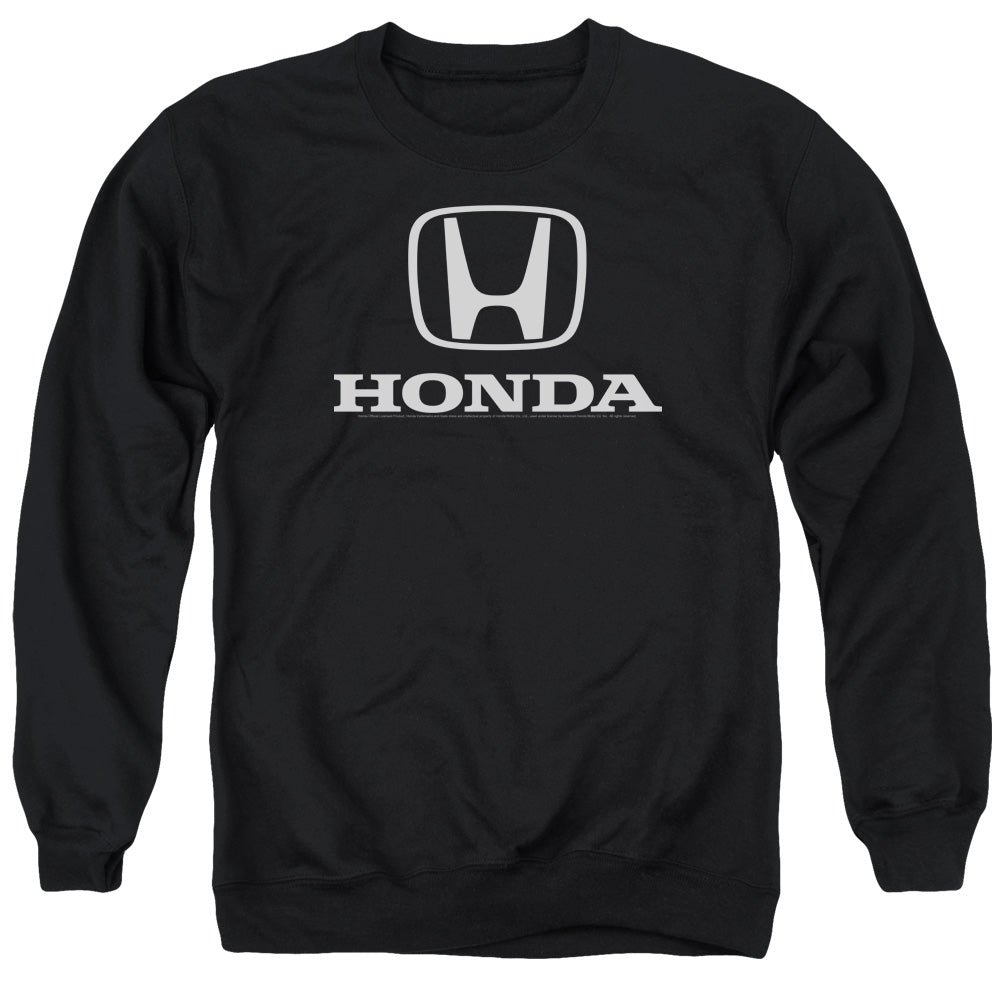 AN OFFCIALLY LICENSED HONDA STANDARD LOGO ADULT UNISEX CREWNECK SWEATSHIRT BLACK