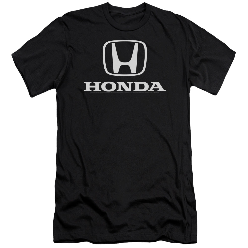 AN OFFCIALLY LICENSED HONDA STANDARD LOGO MEN'S PREMIUM SLIM FIT T-SHIRT BLACK