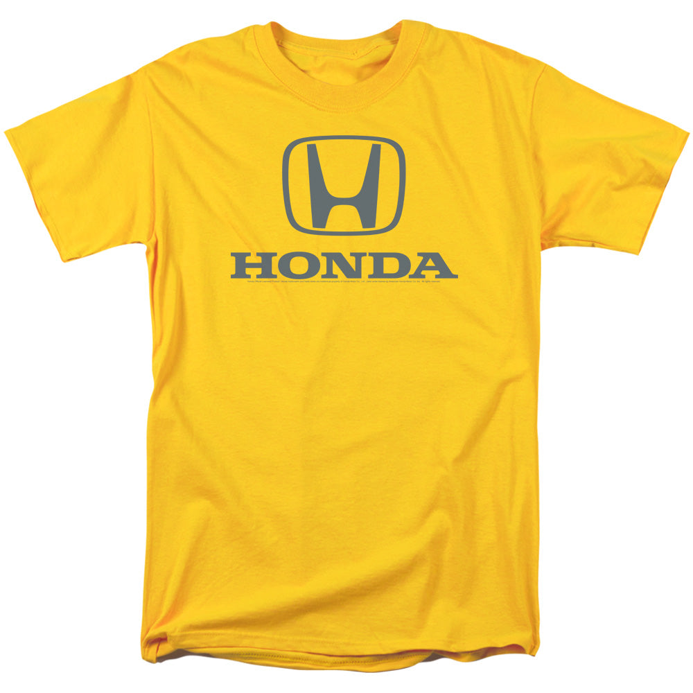 AN OFFCIALLY LICENSED HONDA STANDARD LOGO MEN'S REGULAR FIT T-SHIRT YELLOW