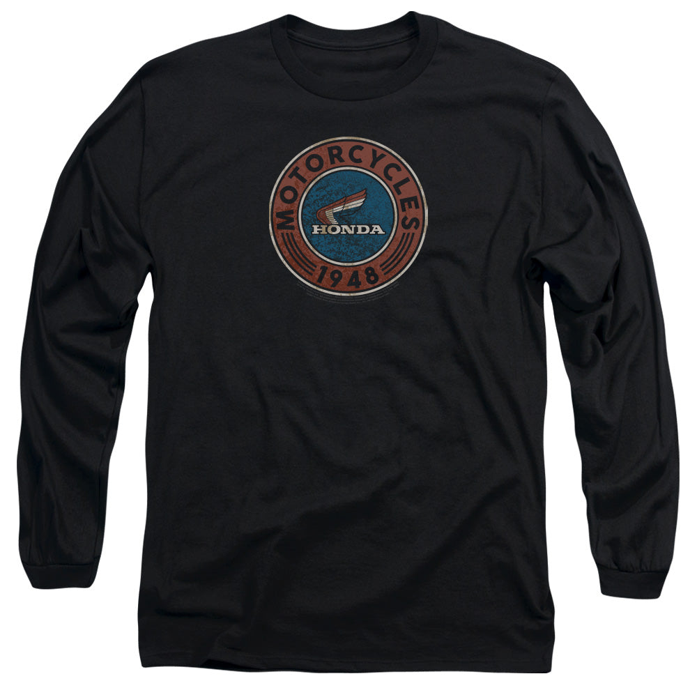 AN OFFCIALLY LICENSED HONDA MOTORCYCLE MEN'S LONG SLEEVE T-SHIRT BLACK
