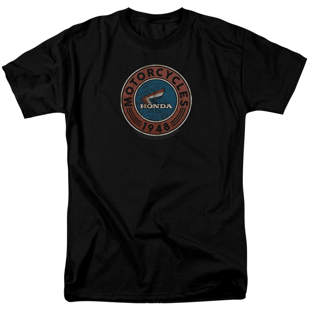 AN OFFCIALLY LICENSED HONDA MOTORCYCLE MEN'S REGULAR FIT T-SHIRT BLACK
