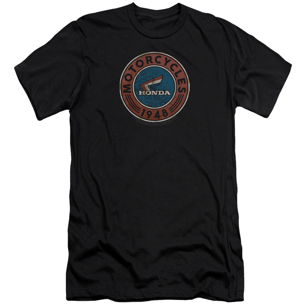 AN OFFCIALLY LICENSED HONDA MOTORCYCLE MEN'S PREMIUM SLIM FIT T-SHIRT BLACK