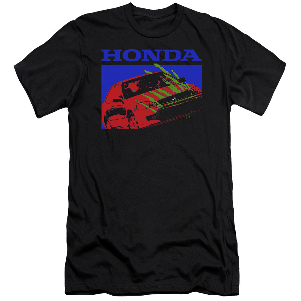 AN OFFCIALLY LICENSED HONDA CIVIC BOLD MEN'S PREMIUM SLIM FIT T-SHIRT BLACK
