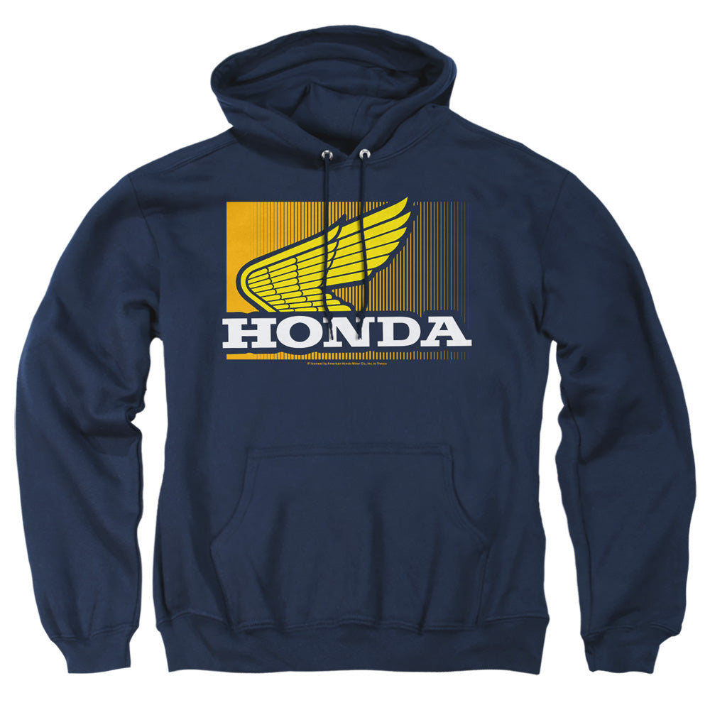 AN OFFCIALLY LICENSED HONDA WING GRADIENT ADULT UNISEX PULLOVER HOODIE NAVY