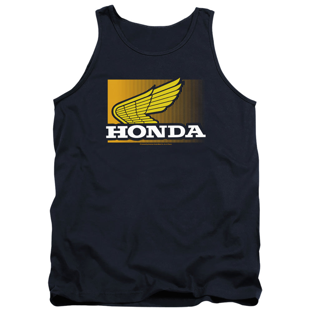 AN OFFCIALLY LICENSED HONDA WING GRADIENT ADULT UNISEX TANK TOP NAVY