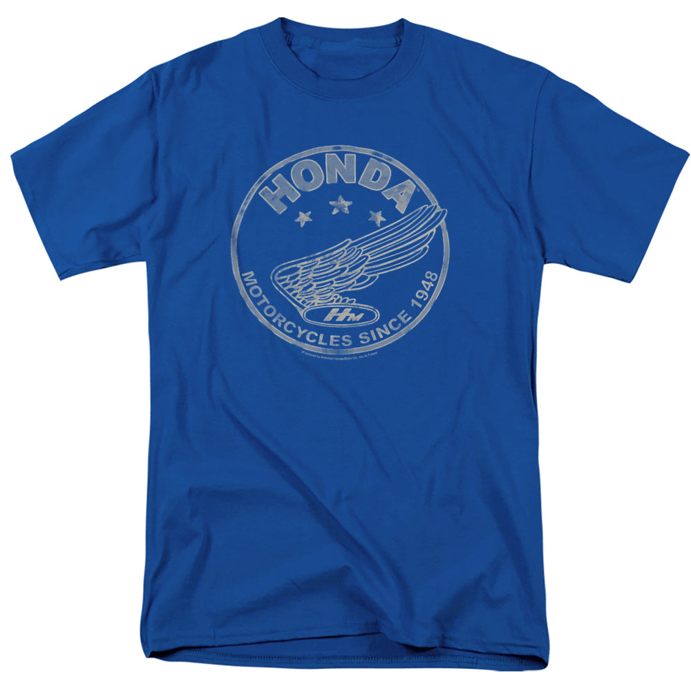 AN OFFCIALLY LICENSED HONDA MOTORCYCLES SINCE 1948 MEN'S REGULAR FIT T-SHIRT ROYAL