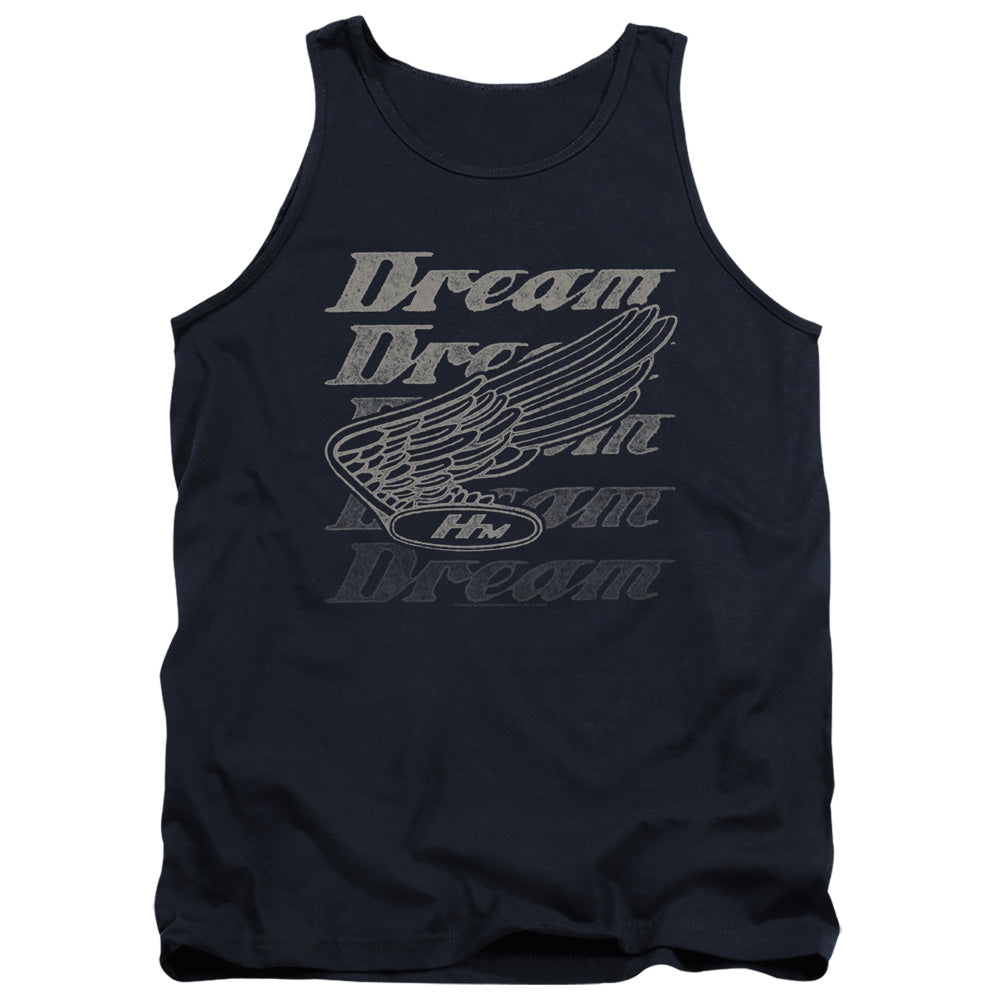 AN OFFCIALLY LICENSED HONDA MOTORCYCLES DREAMER ADULT UNISEX TANK TOP NAVY