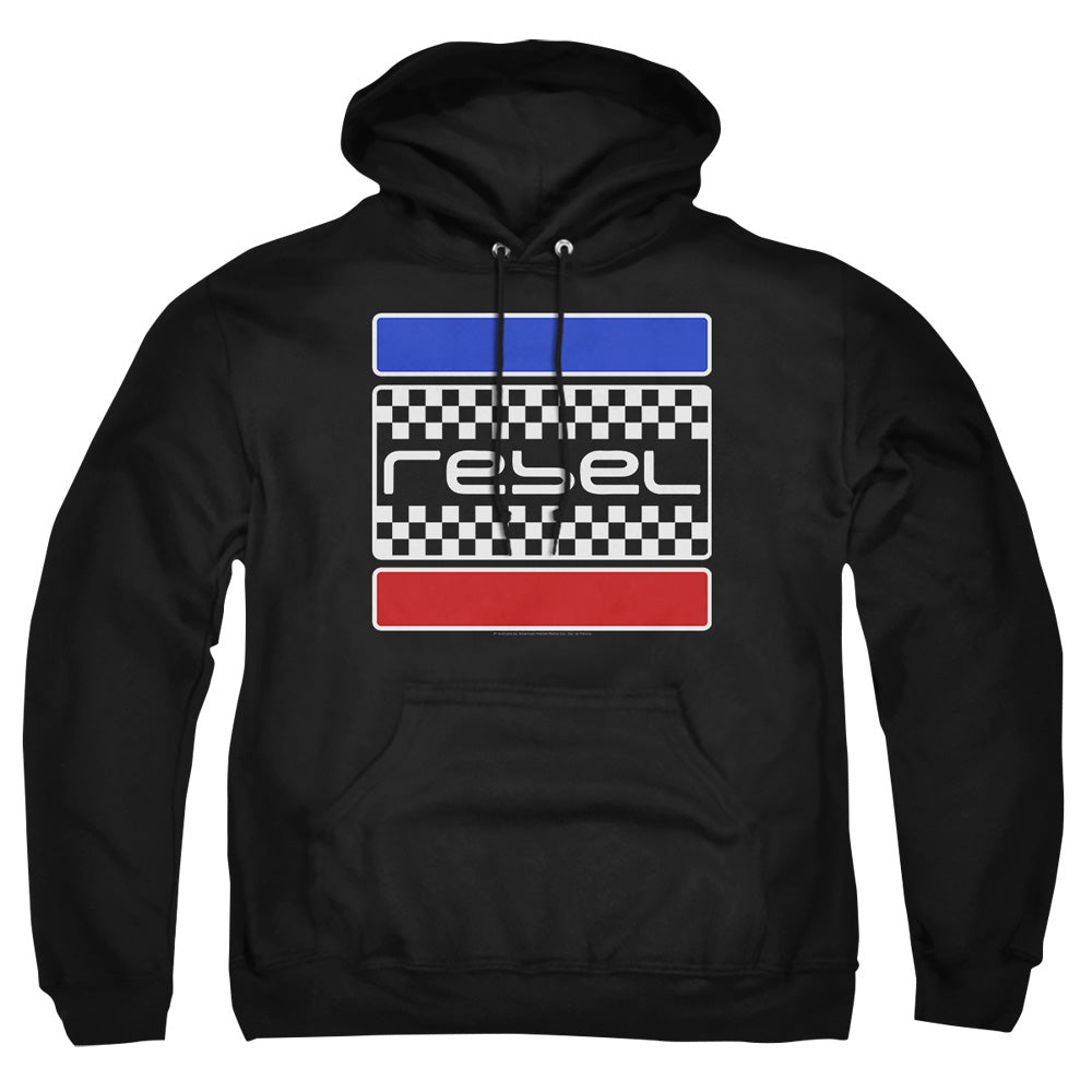 AN OFFCIALLY LICENSED HONDA REBEL CHECKERS ADULT UNISEX PULLOVER HOODIE BLACK
