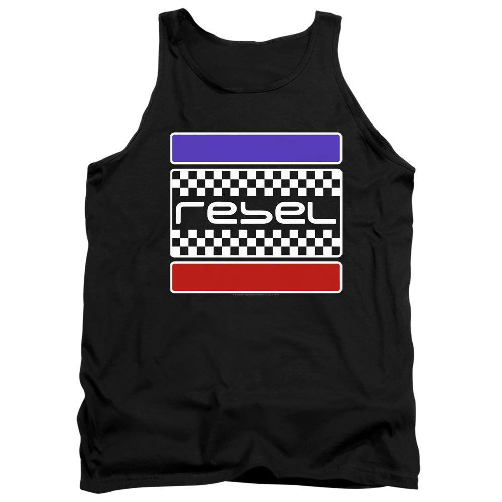 AN OFFCIALLY LICENSED HONDA REBEL CHECKERS ADULT UNISEX TANK TOP BLACK
