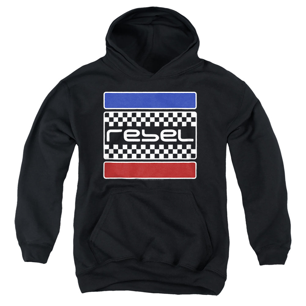 AN OFFCIALLY LICENSED HONDA REBEL CHECKERS YOUTH HOODIE BLACK