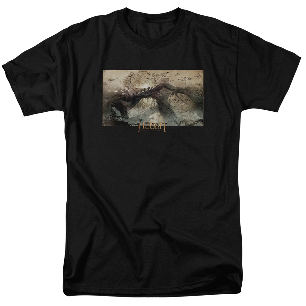 AN OFFCIALLY LICENSED HOBBIT EPIC JOURNEY MEN'S REGULAR FIT T-SHIRT BLACK