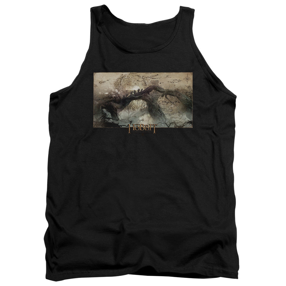 AN OFFCIALLY LICENSED HOBBIT EPIC JOURNEY ADULT UNISEX TANK TOP BLACK