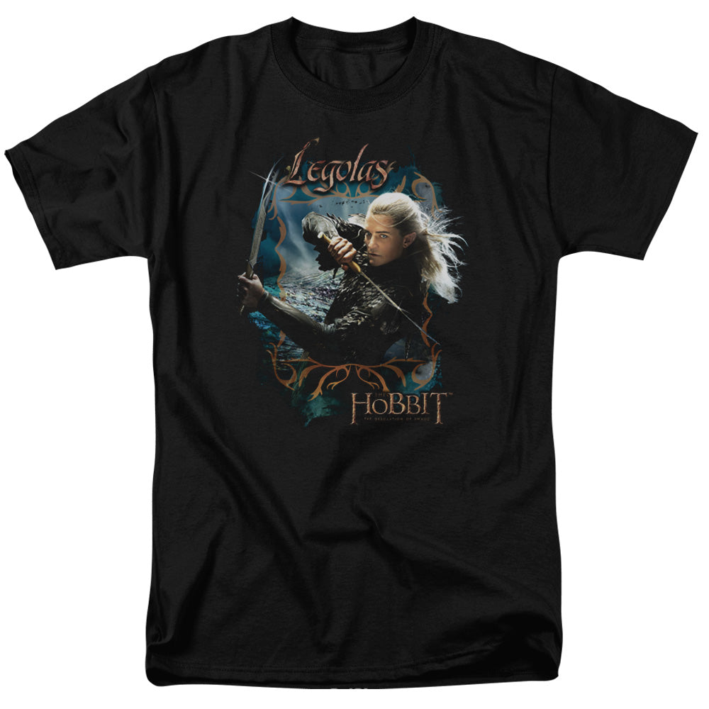 AN OFFCIALLY LICENSED HOBBIT KNIVES MEN'S REGULAR FIT T-SHIRT BLACK