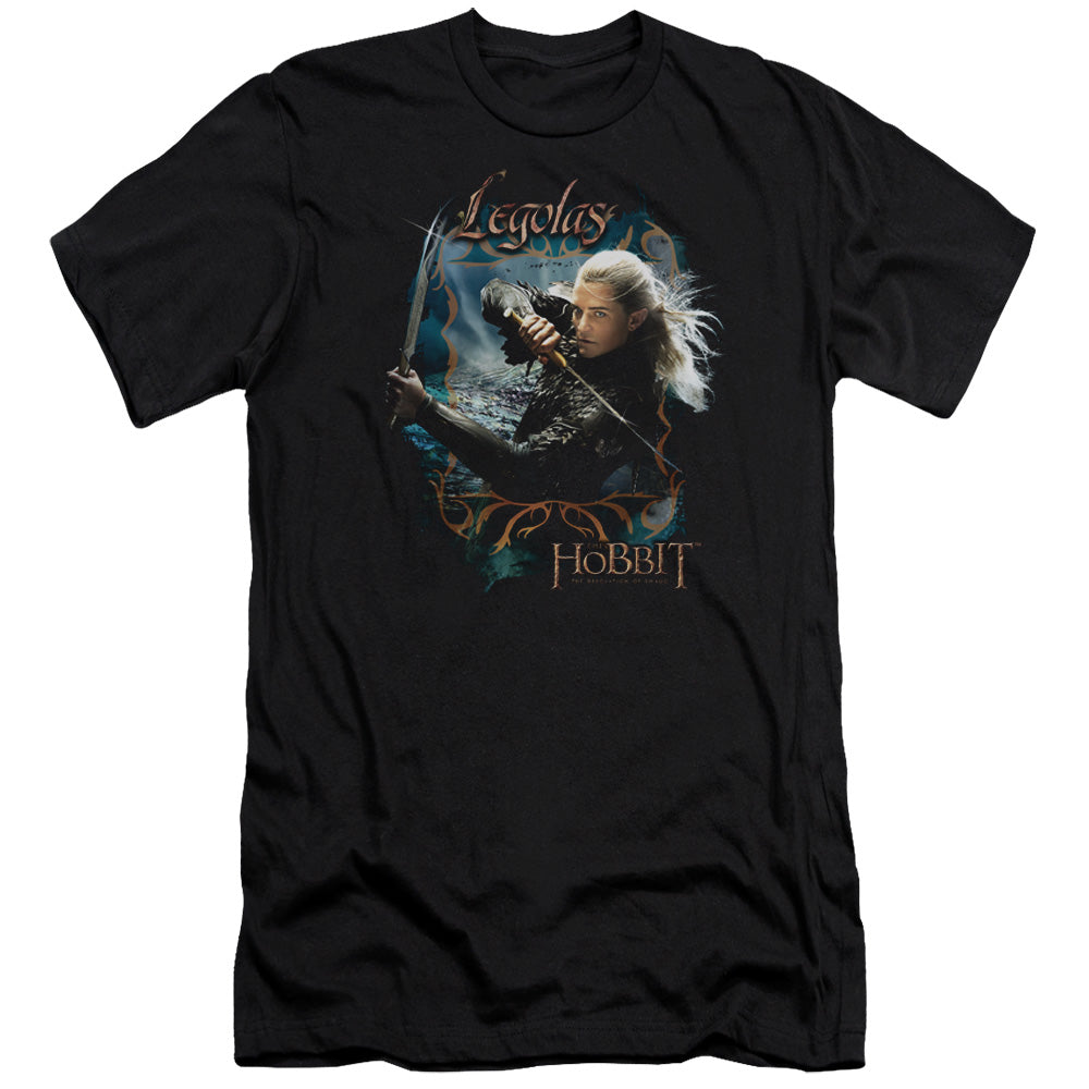 AN OFFCIALLY LICENSED HOBBIT KNIVES MEN'S PREMIUM SLIM FIT T-SHIRT BLACK