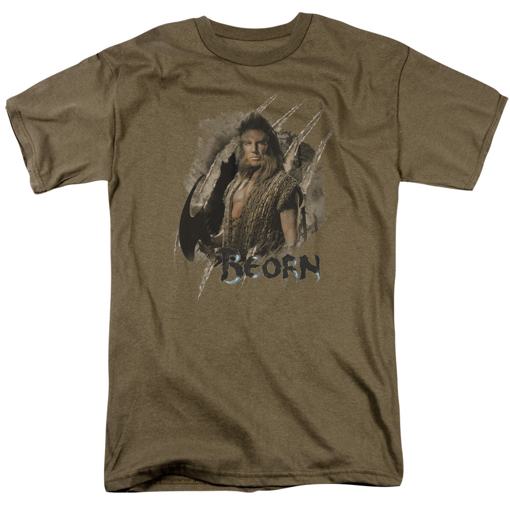 AN OFFCIALLY LICENSED HOBBIT BEORN MEN'S REGULAR FIT T-SHIRT SAFARI GREEN