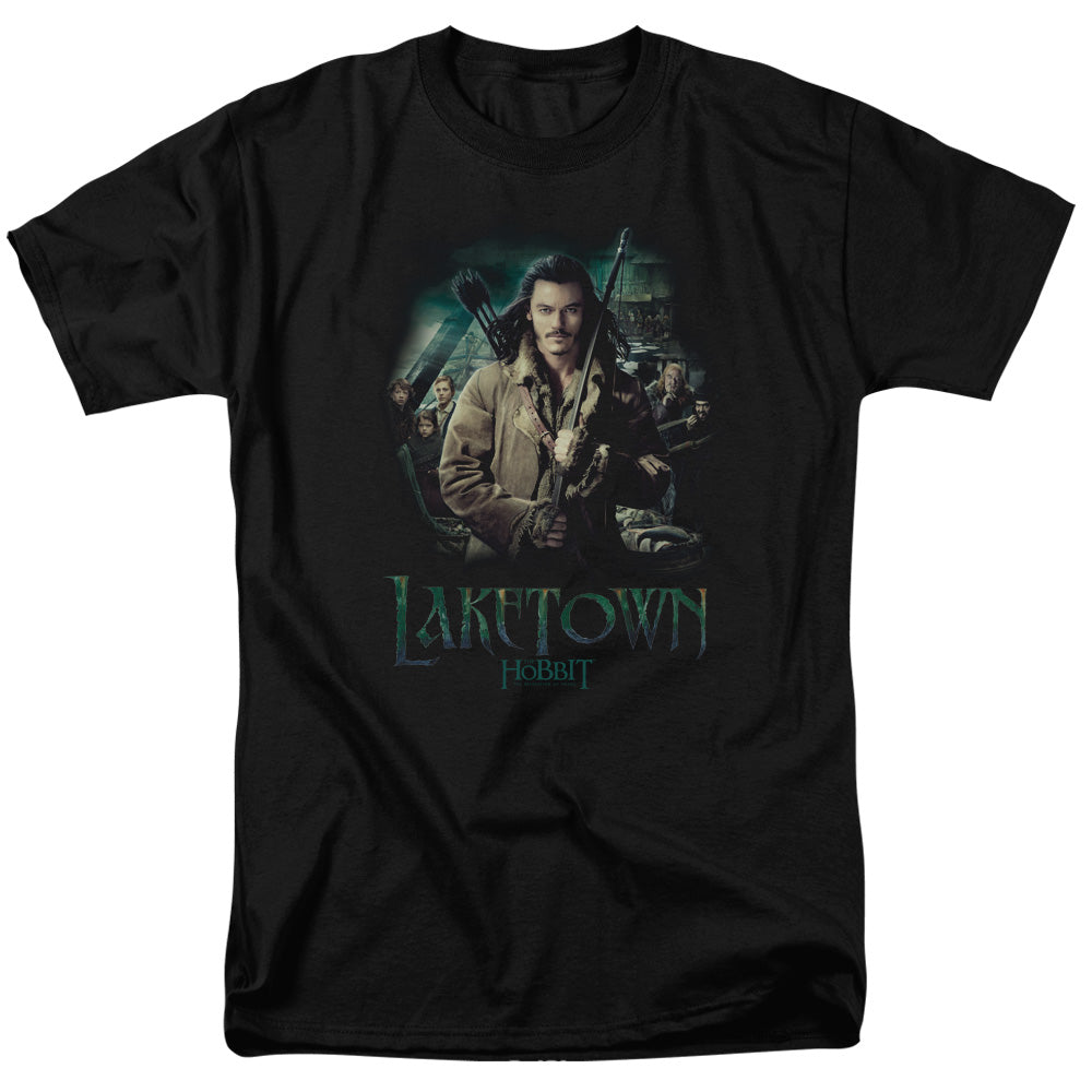 AN OFFCIALLY LICENSED HOBBIT PROTECTOR MEN'S REGULAR FIT T-SHIRT BLACK