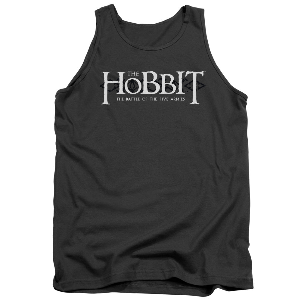 AN OFFCIALLY LICENSED HOBBIT ORNATE LOGO ADULT UNISEX TANK TOP CHARCOAL
