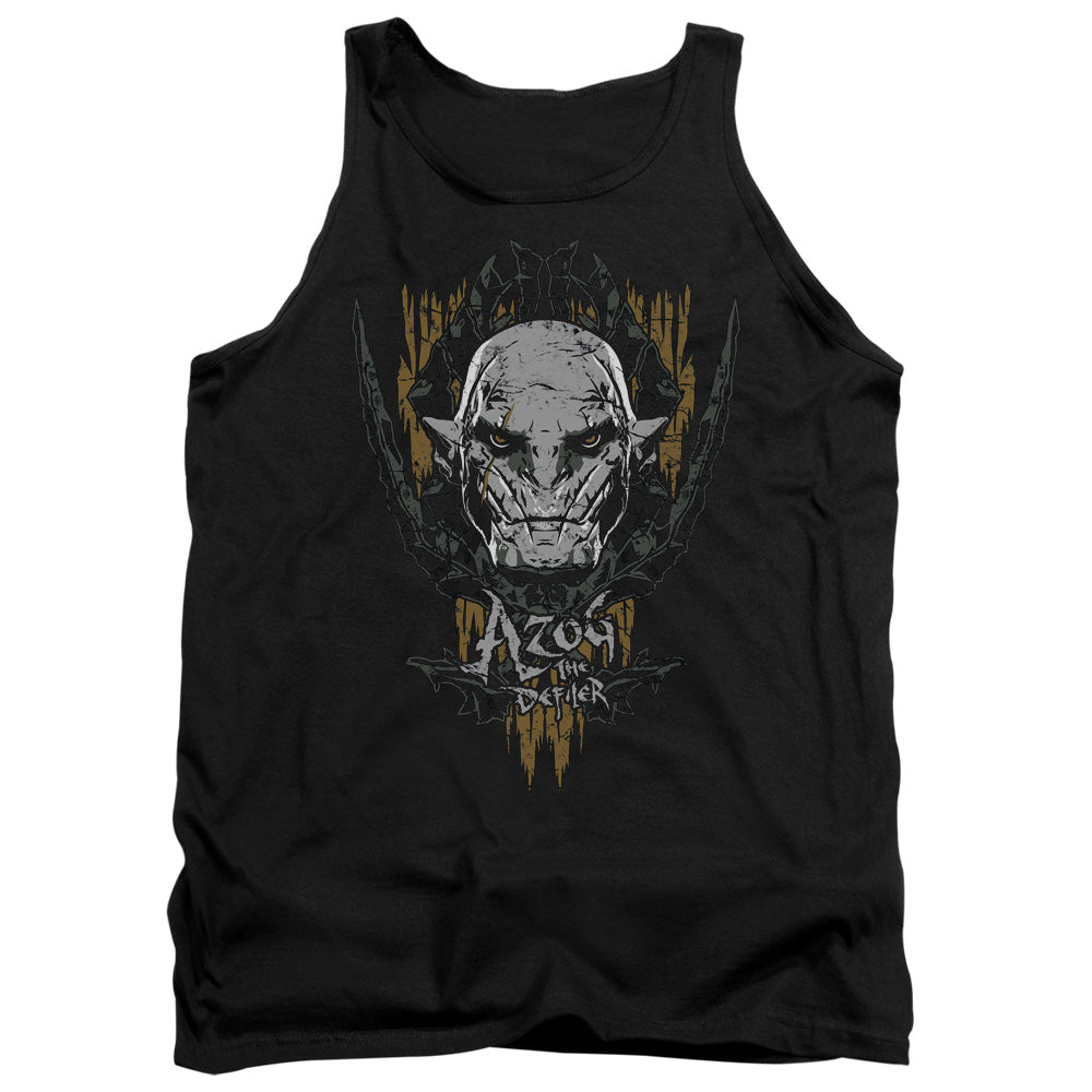 AN OFFCIALLY LICENSED HOBBIT AZOG ADULT UNISEX TANK TOP BLACK