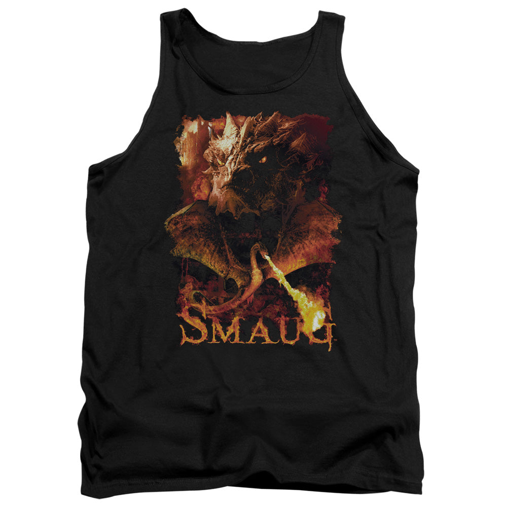 AN OFFCIALLY LICENSED HOBBIT SMOLDER ADULT UNISEX TANK TOP BLACK