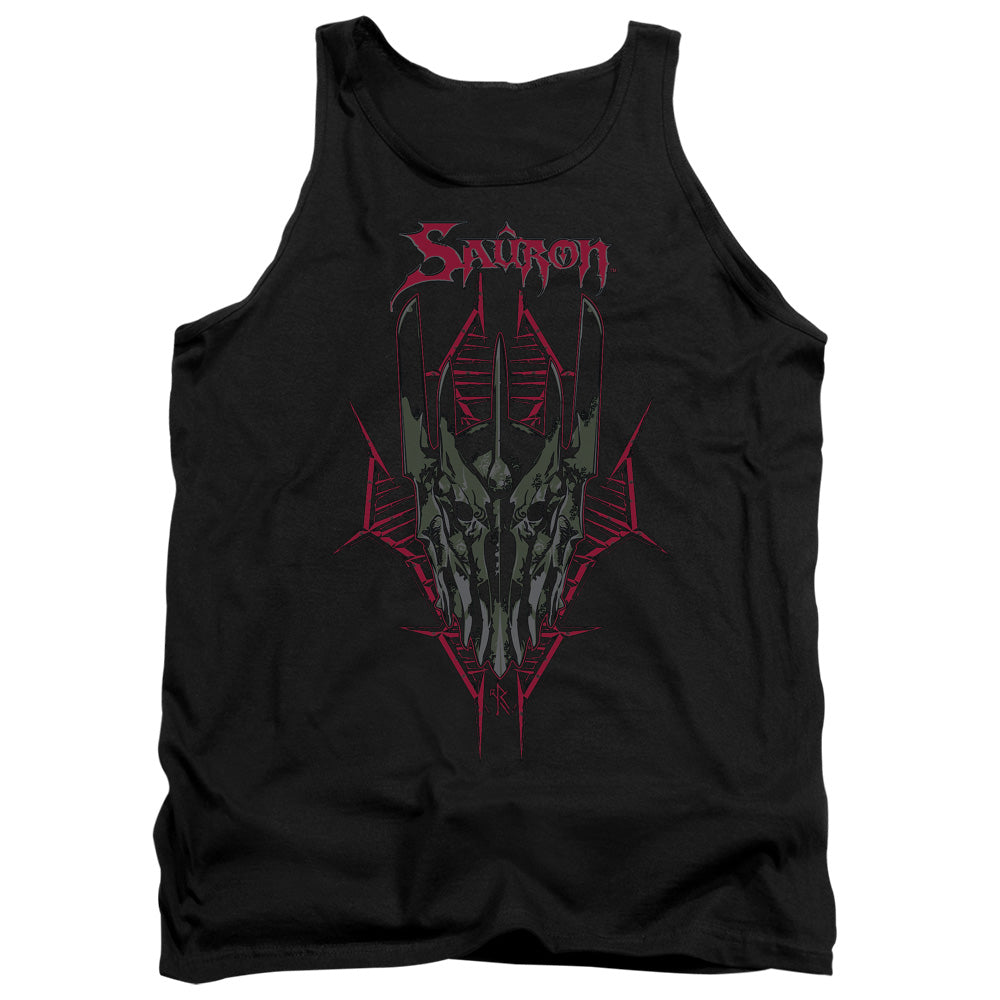 AN OFFCIALLY LICENSED HOBBIT EVILS HELM ADULT UNISEX TANK TOP BLACK