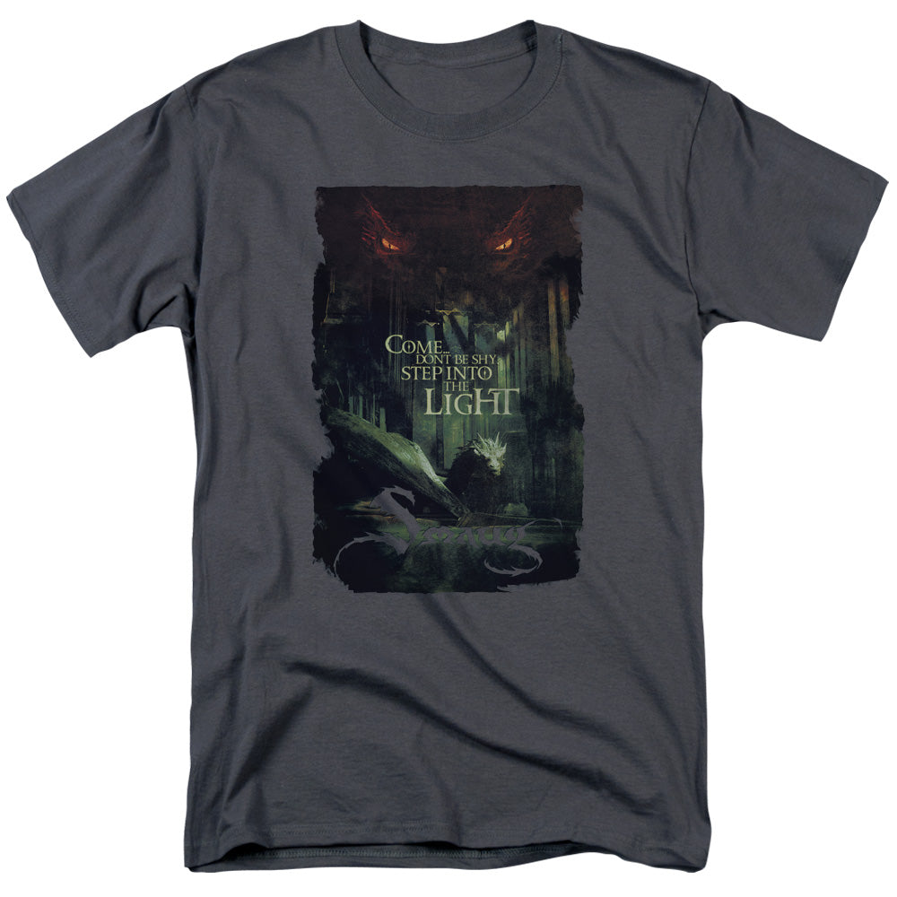 AN OFFCIALLY LICENSED HOBBIT TAUNT MEN'S REGULAR FIT T-SHIRT CHARCOAL