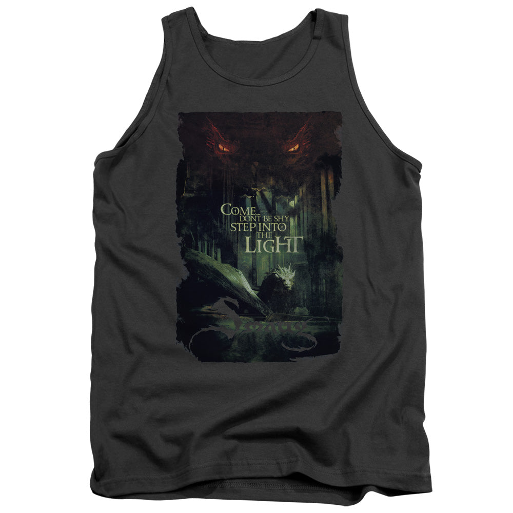 AN OFFCIALLY LICENSED HOBBIT TAUNT ADULT UNISEX TANK TOP CHARCOAL