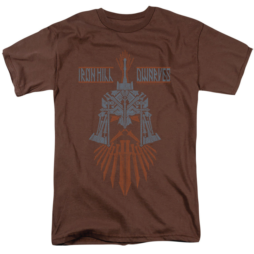 AN OFFCIALLY LICENSED HOBBIT IRONHILL DWARVES MEN'S REGULAR FIT T-SHIRT COFFEE