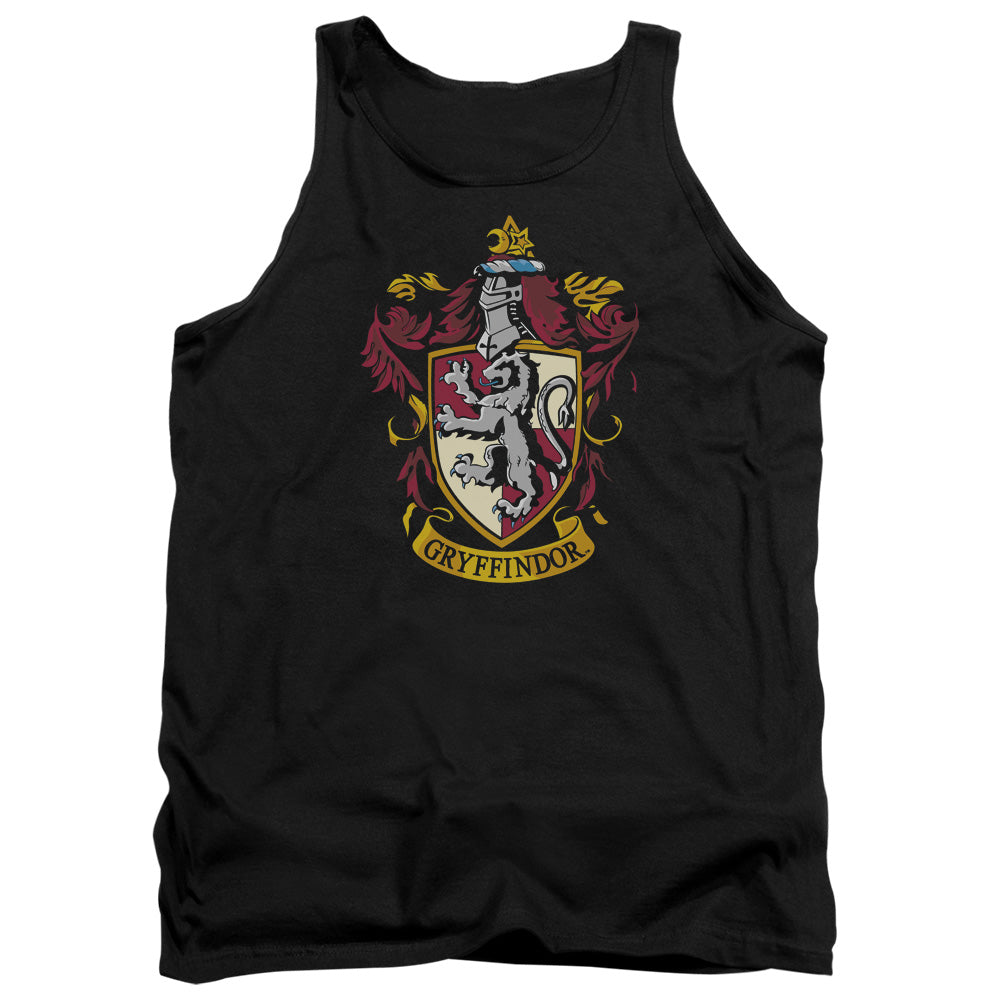 AN OFFCIALLY LICENSED HARRY POTTER GRYFFINDOR CREST ADULT UNISEX TANK TOP BLACK