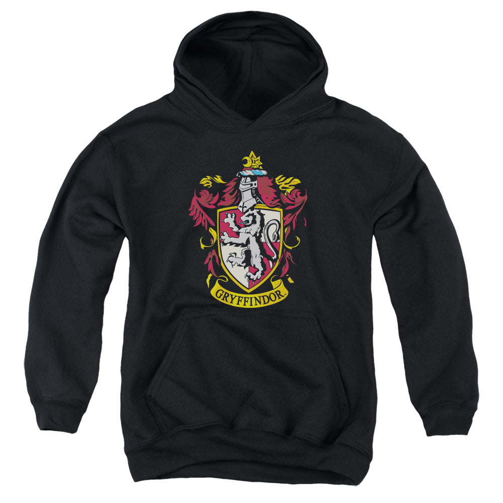 AN OFFCIALLY LICENSED HARRY POTTER GRYFFINDOR CREST YOUTH HOODIE BLACK