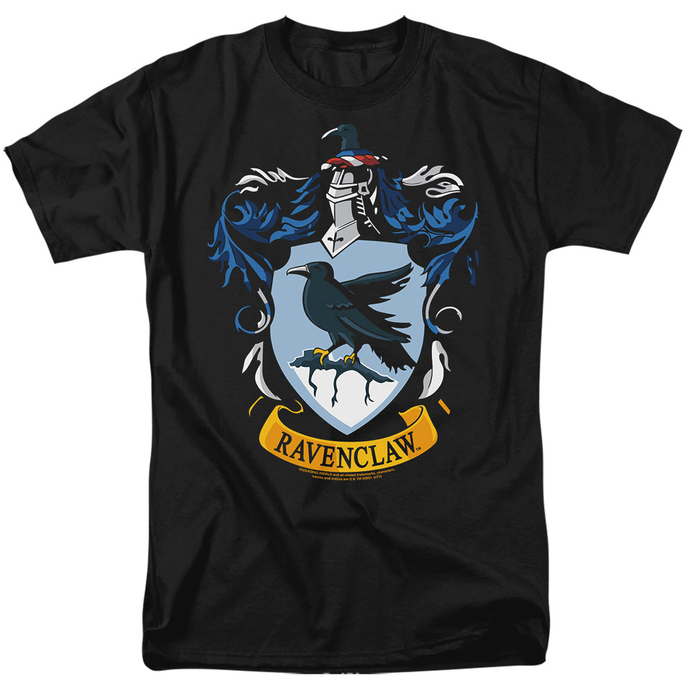 AN OFFCIALLY LICENSED HARRY POTTER RAVENCLAW CREST MEN'S REGULAR FIT T-SHIRT BLACK