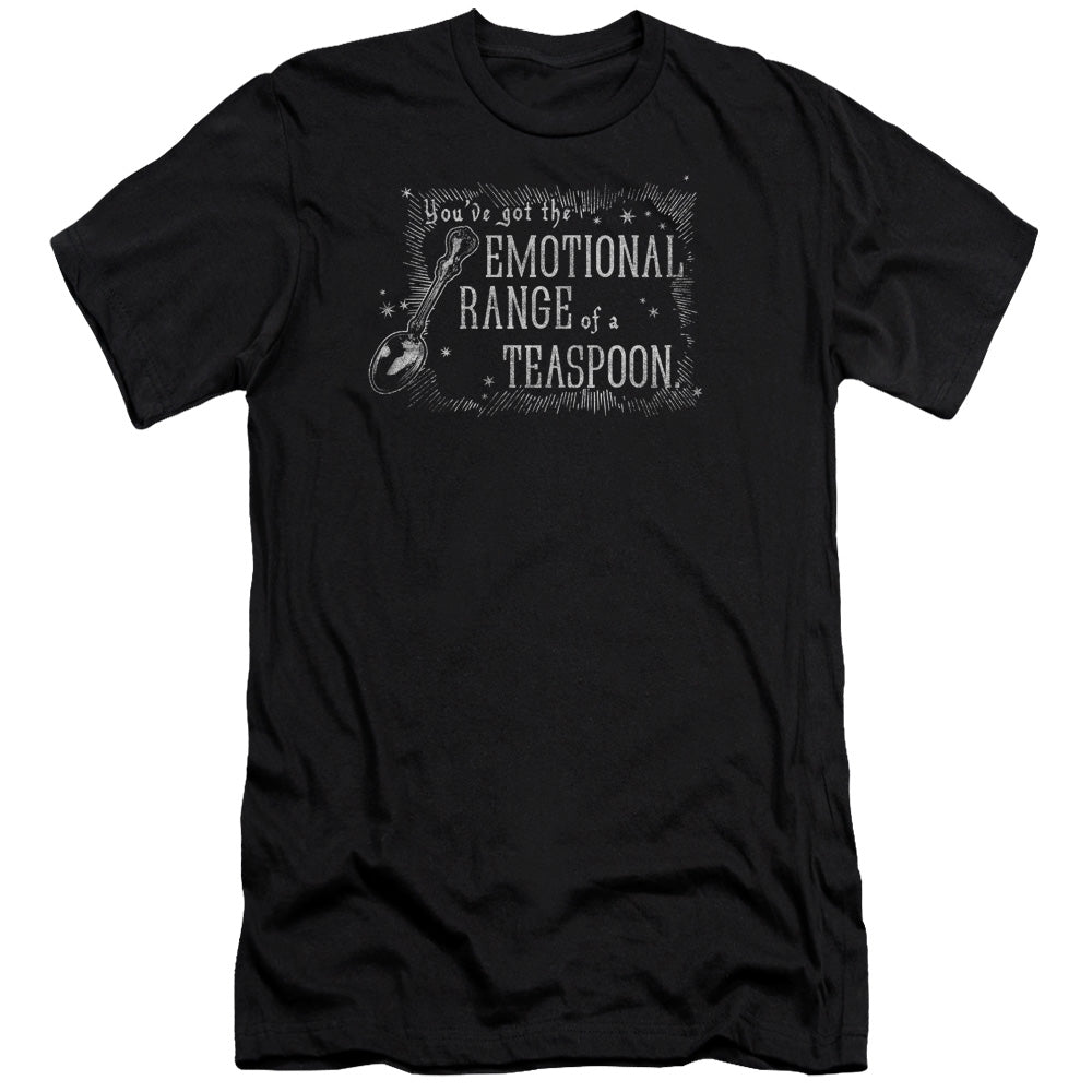AN OFFCIALLY LICENSED HARRY POTTER ORDER OF PHEONIX/TEASPOON MEN'S PREMIUM SLIM FIT T-SHIRT BLACK