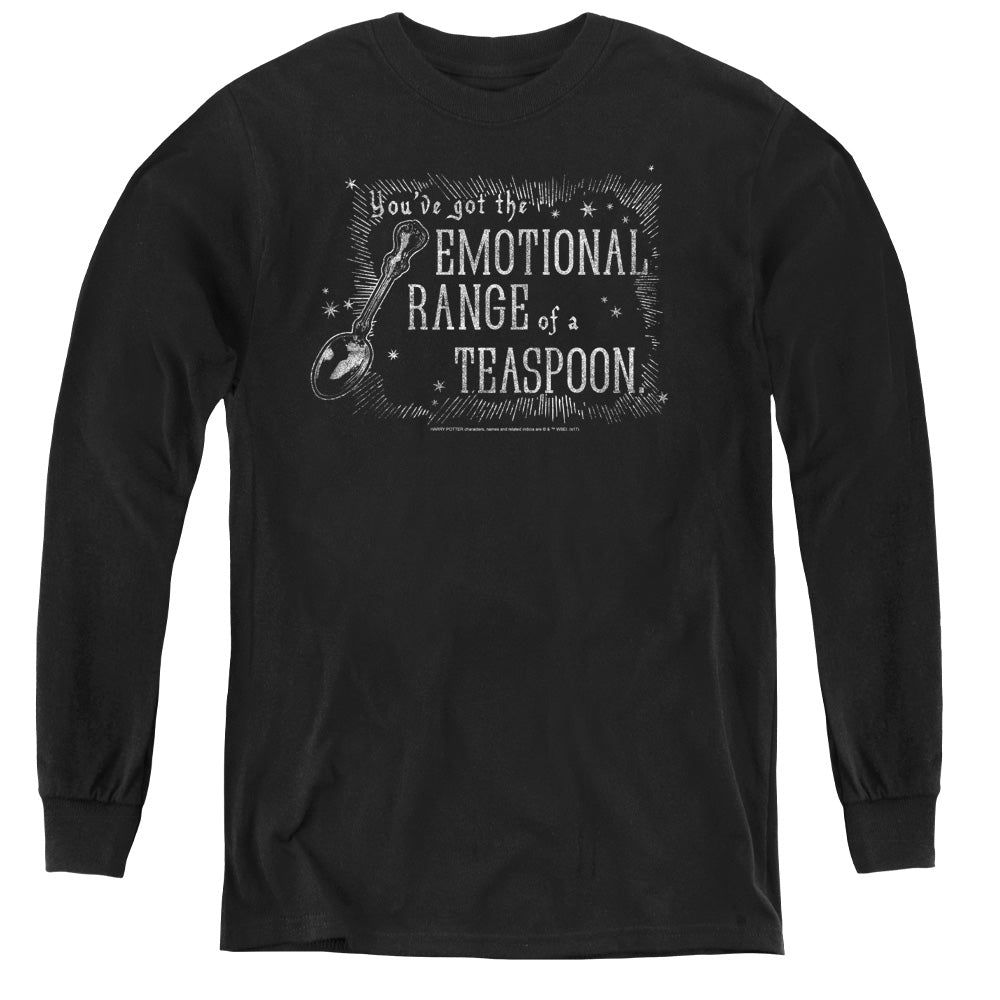 AN OFFCIALLY LICENSED HARRY POTTER ORDER OF PHEONIX/TEASPOON YOUTH LONG SLEEVE T-SHIRT BLACK