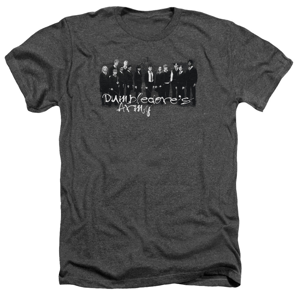 AN OFFCIALLY LICENSED HARRY POTTER AND THE ORDER OF PHOENIX DA SQUAD MEN'S HEATHER T-SHIRT CHARCOAL
