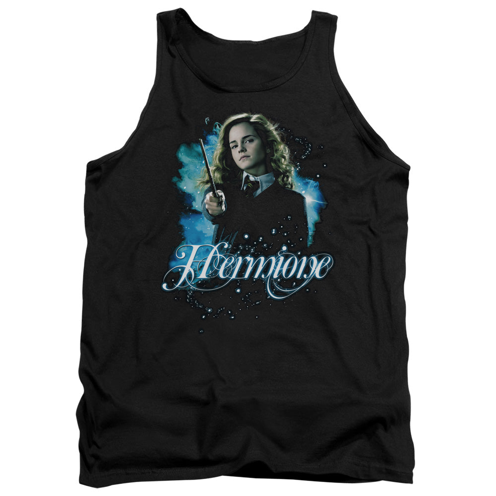 AN OFFCIALLY LICENSED HARRY POTTER HERMIONE READY ADULT UNISEX TANK TOP BLACK