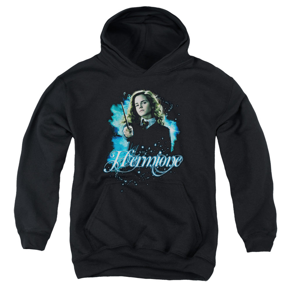 AN OFFCIALLY LICENSED HARRY POTTER HERMIONE READY YOUTH HOODIE BLACK