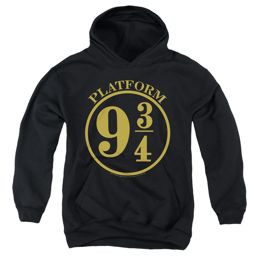 AN OFFCIALLY LICENSED HARRY POTTER 9 3/4 YOUTH HOODIE BLACK
