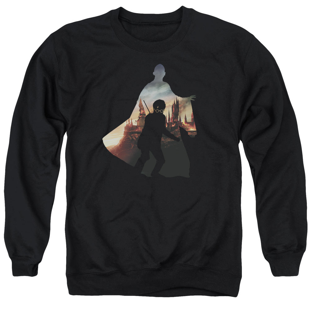 AN OFFCIALLY LICENSED HARRY POTTER VOLDEMORT LOOMS ADULT UNISEX CREWNECK SWEATSHIRT BLACK