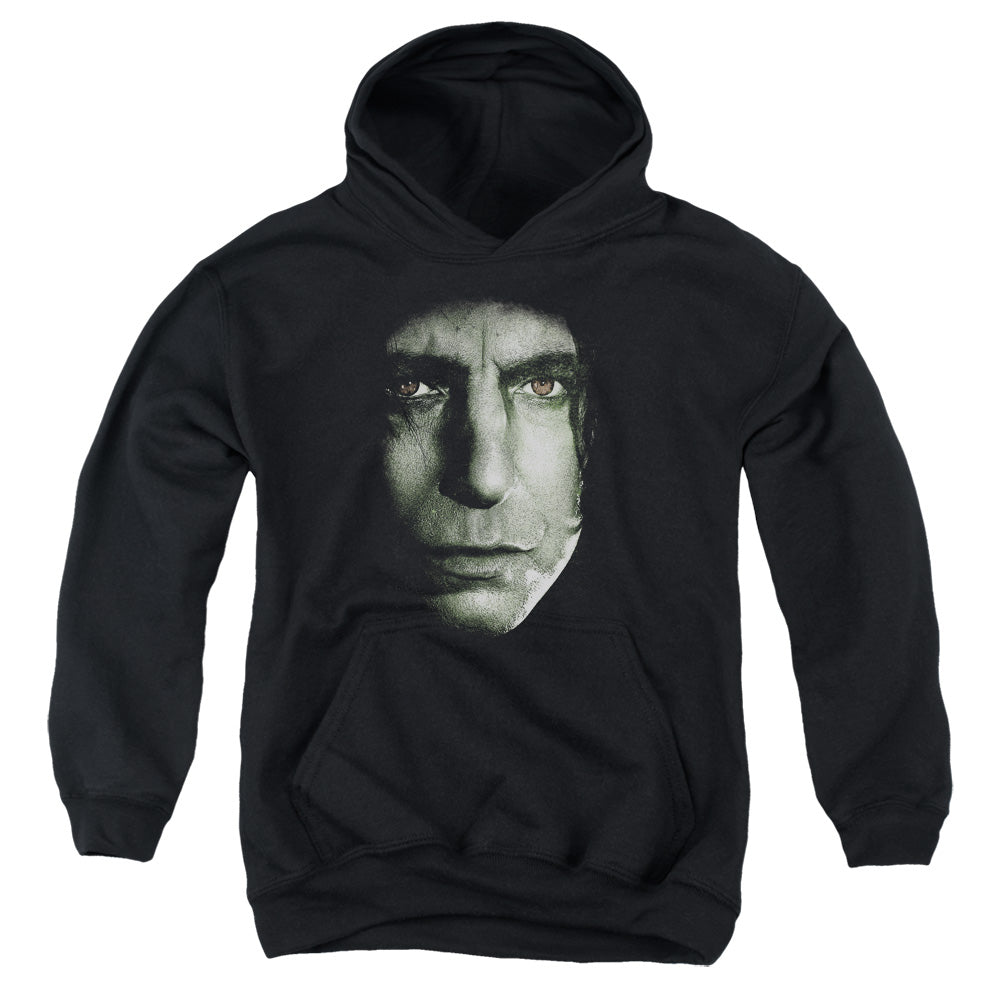 AN OFFCIALLY LICENSED HARRY POTTER SNAPE HEAD YOUTH HOODIE BLACK