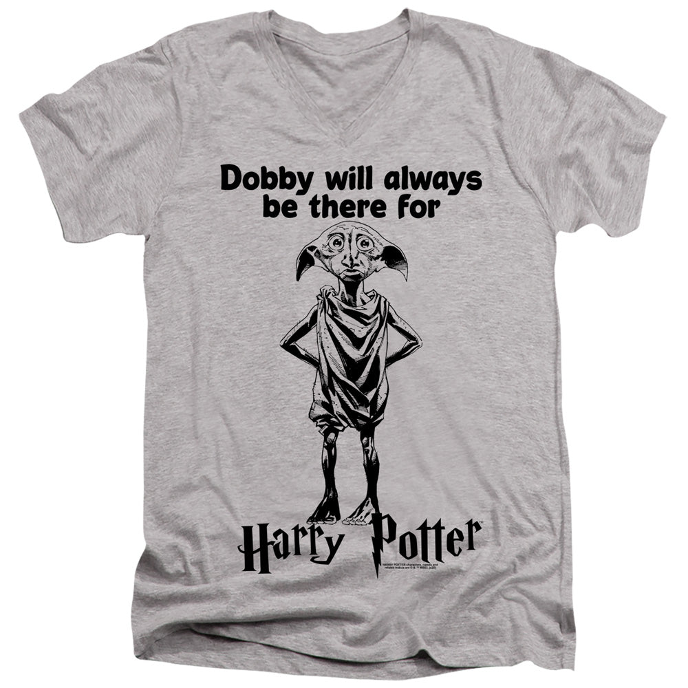 AN OFFCIALLY LICENSED HARRY POTTER ALWAYS BE THERE MEN'S V-NECK T-SHIRT ATHLETIC HEATHER