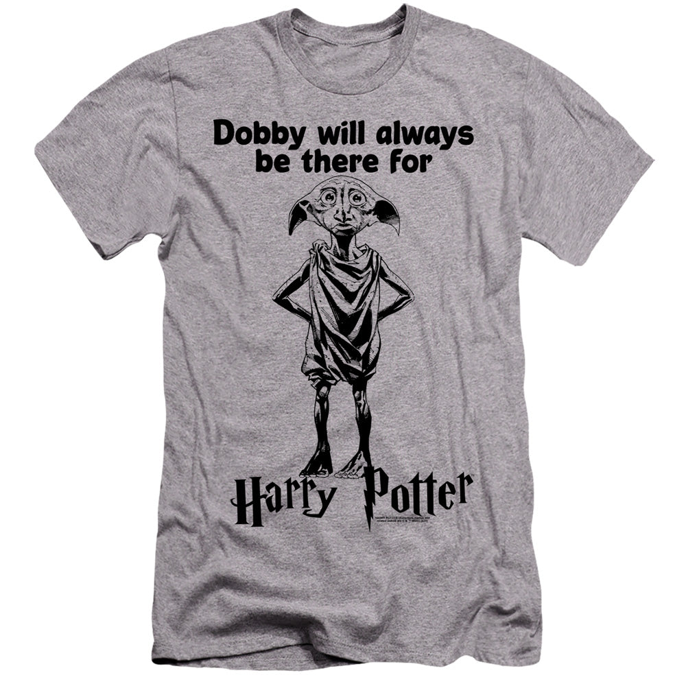 AN OFFCIALLY LICENSED HARRY POTTER ALWAYS BE THERE MEN'S PREMIUM SLIM FIT T-SHIRT ATHLETIC HEATHER