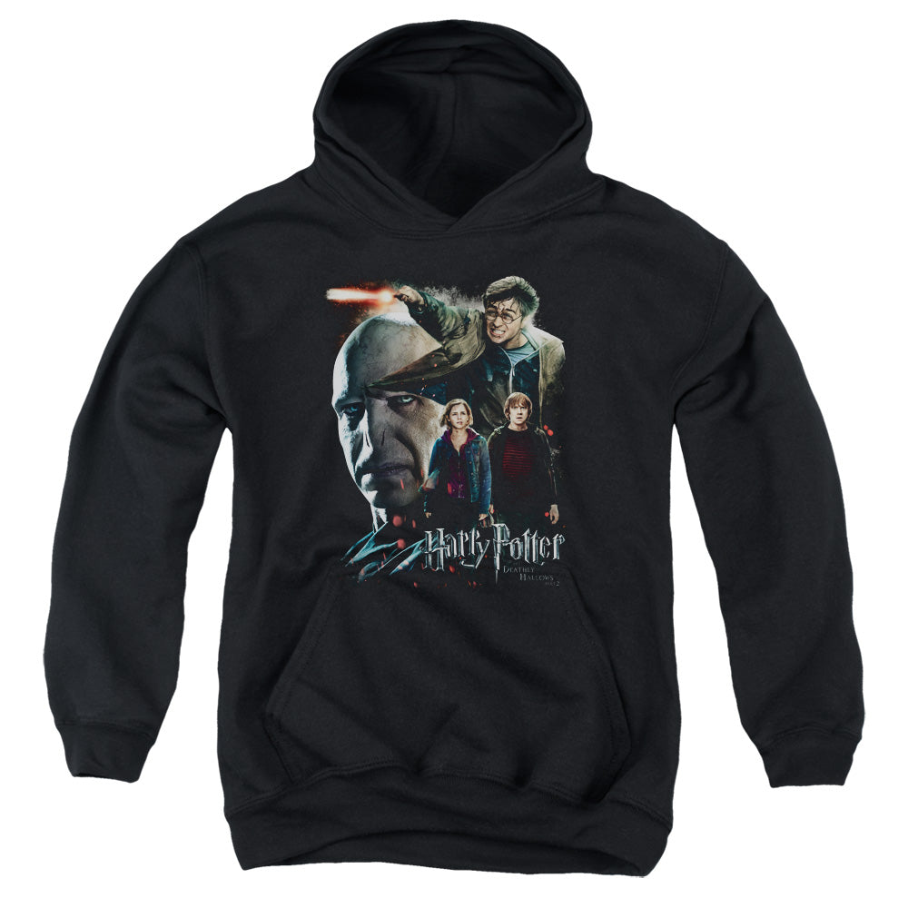 AN OFFCIALLY LICENSED HARRY POTTER FINAL FIGHT YOUTH HOODIE BLACK