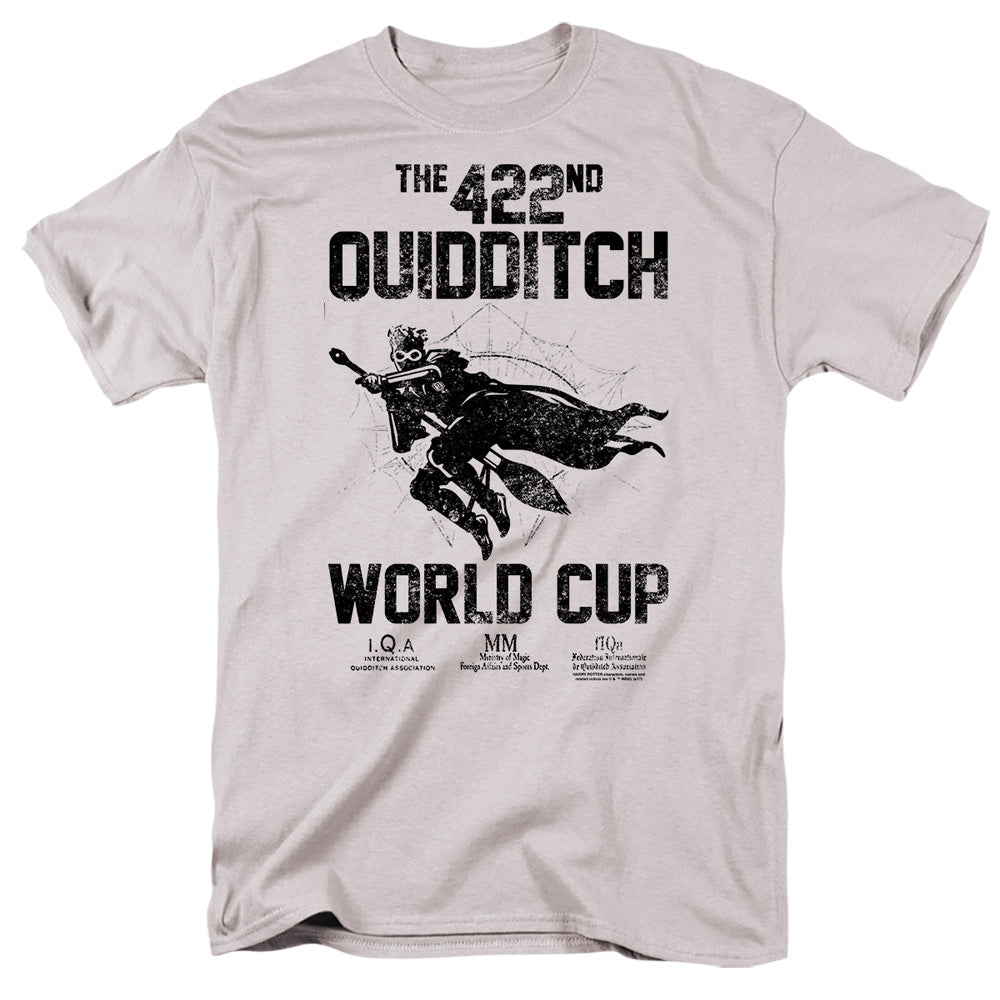 AN OFFCIALLY LICENSED HARRY POTTER WORLD CUP MEN'S REGULAR FIT T-SHIRT SILVER