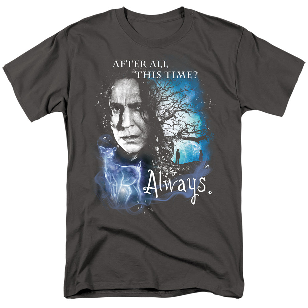 AN OFFCIALLY LICENSED HARRY POTTER ALWAYS MEN'S REGULAR FIT T-SHIRT BLACK