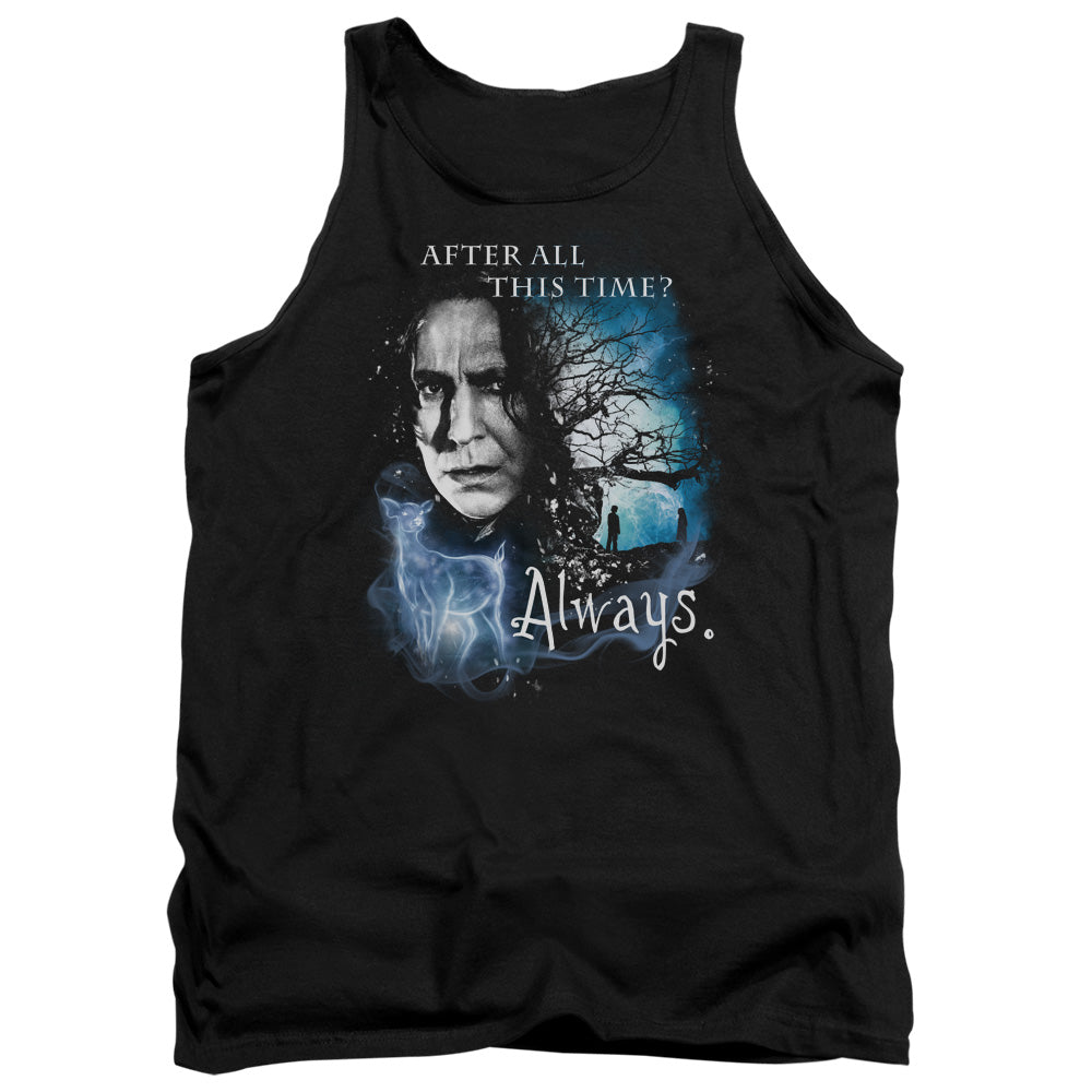 AN OFFCIALLY LICENSED HARRY POTTER ALWAYS ADULT UNISEX TANK TOP BLACK
