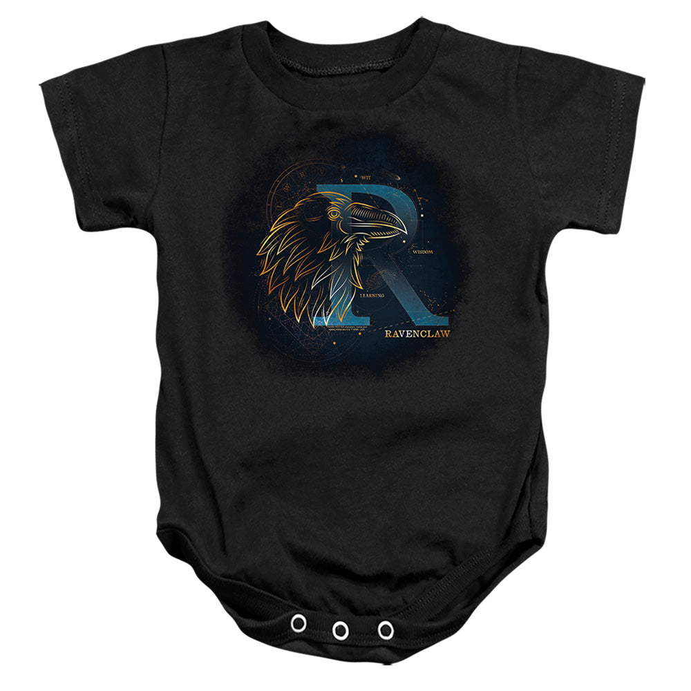 AN OFFCIALLY LICENSED HARRY POTTER CELESTIAL NOMAD RAVENCLAW BABY BODYSUIT BLACK