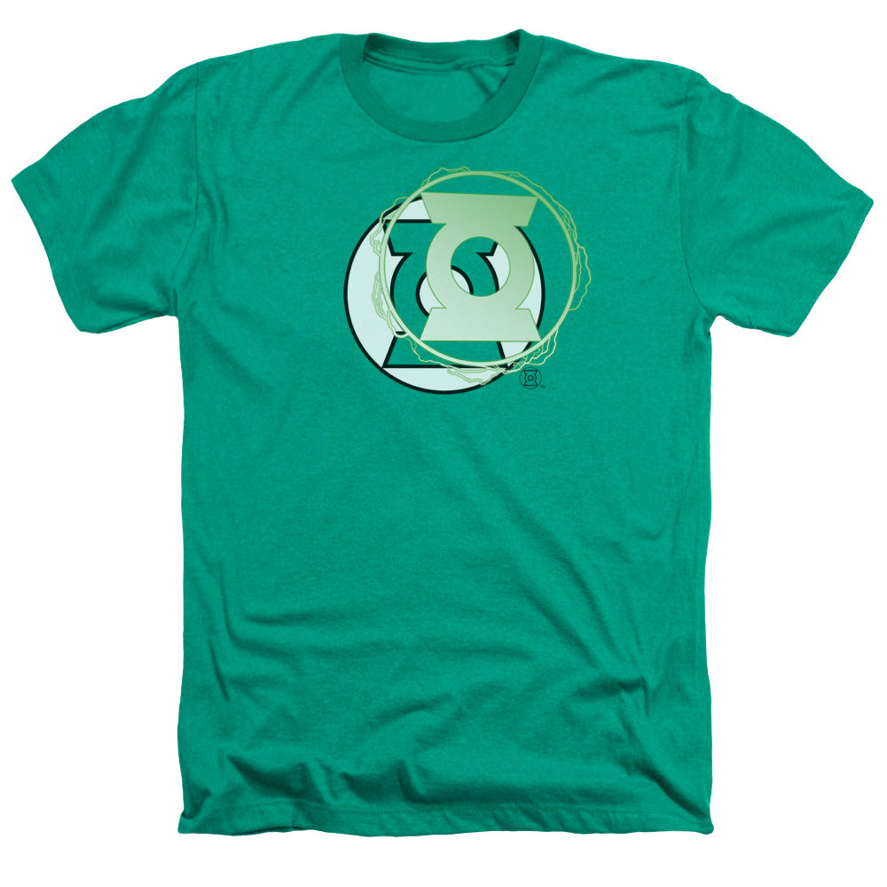AN OFFCIALLY LICENSED JLA GL ENERGY LOGO MEN'S HEATHER T-SHIRT KELLY GREEN
