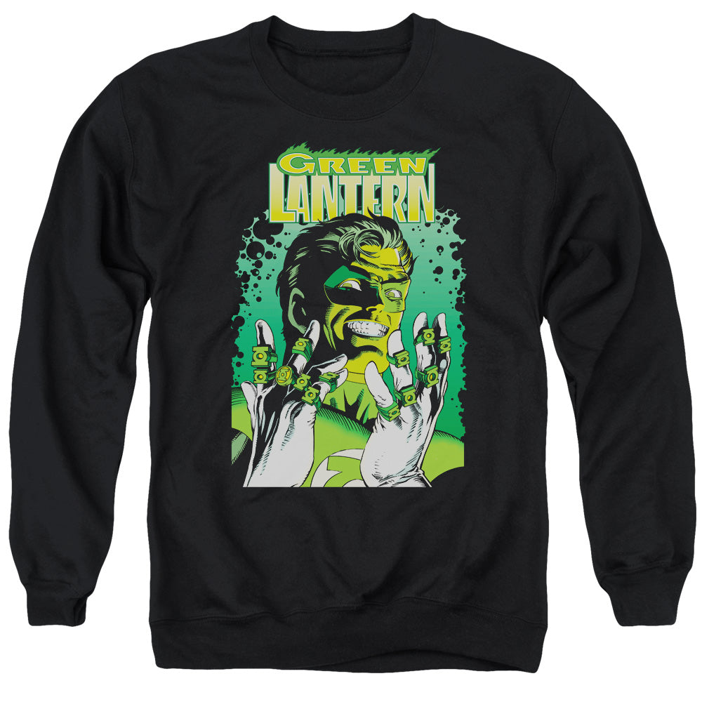 AN OFFCIALLY LICENSED JLA GL #49 COVER ADULT UNISEX CREWNECK SWEATSHIRT BLACK