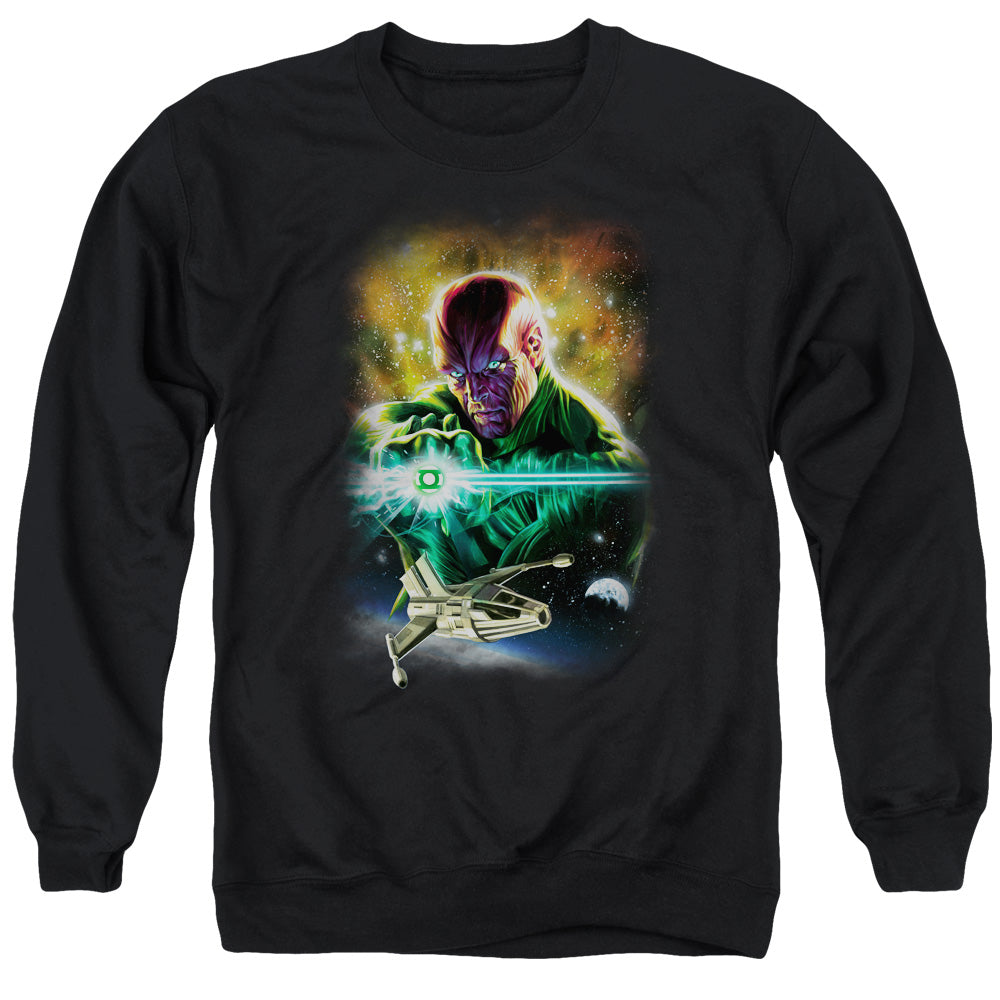AN OFFCIALLY LICENSED JLA(GL) ABIN SUR ADULT UNISEX CREWNECK SWEATSHIRT BLACK