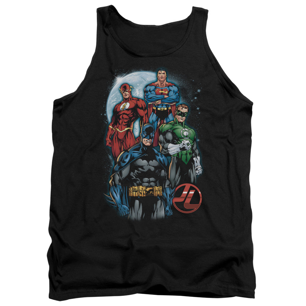 AN OFFCIALLY LICENSED JLA THE FOUR ADULT UNISEX TANK TOP BLACK