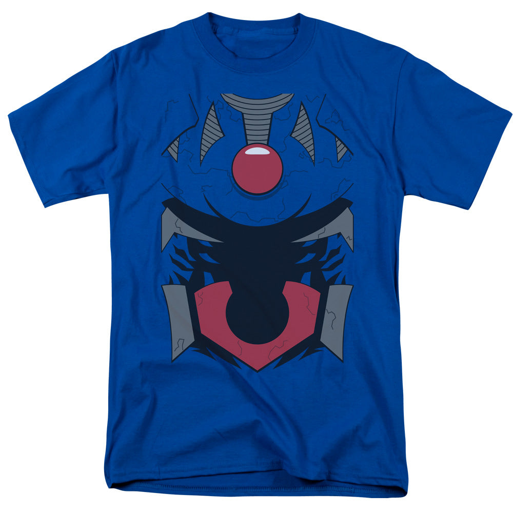 AN OFFCIALLY LICENSED JLA DARKSEID MEN'S REGULAR FIT T-SHIRT ROYAL